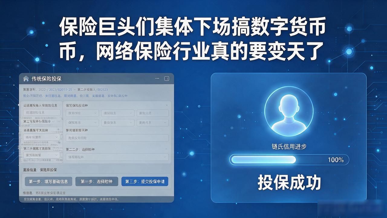保险巨头们集体下场搞数字货币，网络保险行业真的要变天了